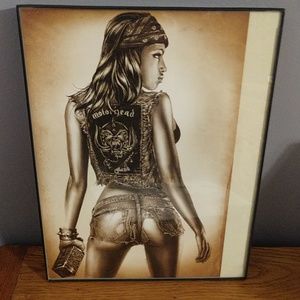 Bad Girl holding Jack/framed picture